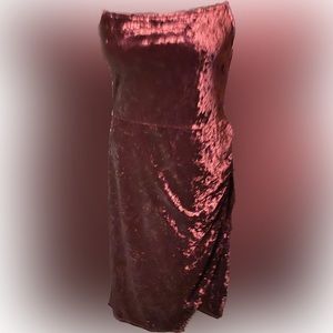 Plus Size “Its” Drape Neck Strappy Dress